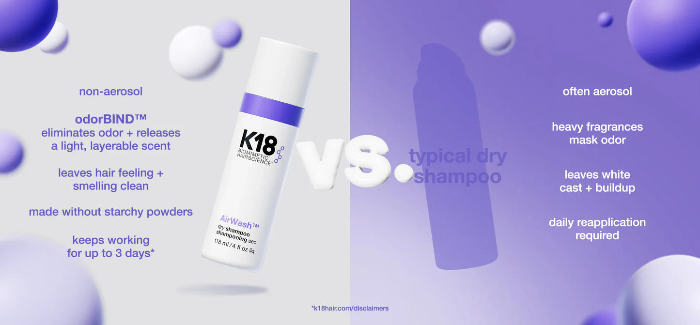 K18 AirWash™ Dry Shampoo