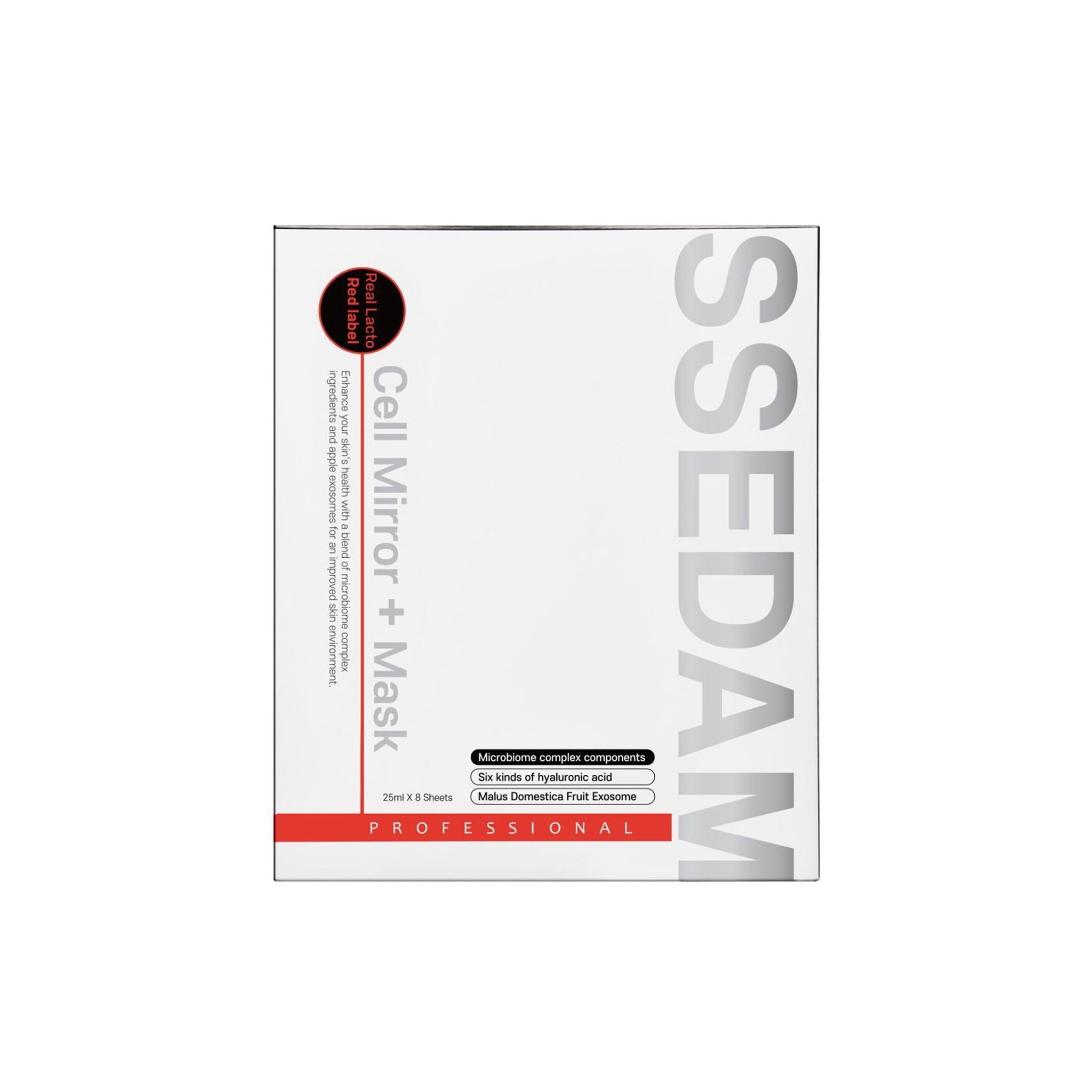 SSEDAM Real Lacto Redlabel Cell Mirror + Mask 25ml / 0.84 fl oz x 8 sh ...